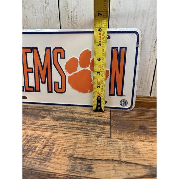 Clemson Orange White Purple South Carolina 6"x12" Aluminum License Plate Tag - Picture 5 of 7